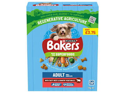 Bakers Superfoods Beef with Vegetables Dry Dog Food 1kg