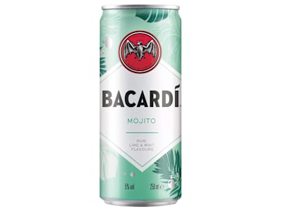 Bacardí Mojito Premix Rum Cocktail, 25cl