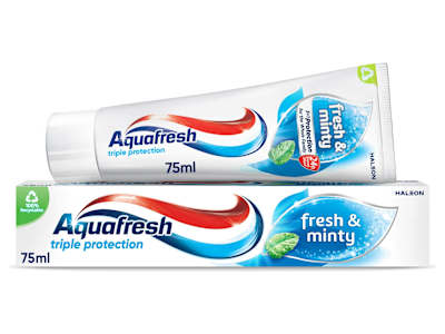 Aquafresh Fresh and Minty Toothpaste, 75 ml